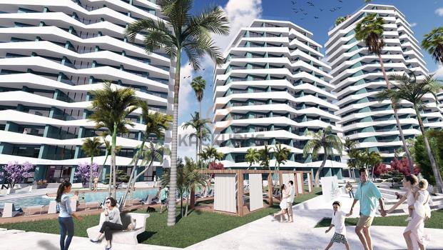 Satılık 1+1 Daire İskele Long Beach’de Lüks Site İçinde