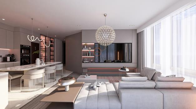 Luksusowy apartament 3+1 na sprzedaż w Geçitkale, życie w kontakcie z naturą