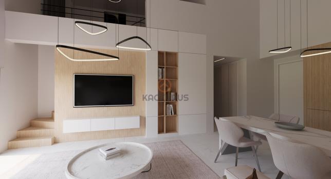 آپارتمان دوبلکس 2+1 با معماری مدرن برای فروش در ایسکله، قبرس شمالی