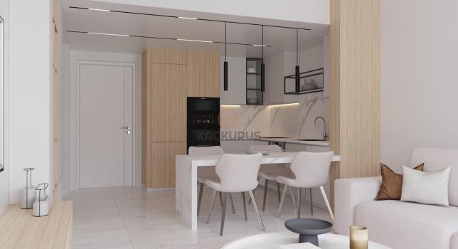 شقق 1+1 للبيع بتصميم معماري حديث في إيسكيلي، قبرص الشمالية