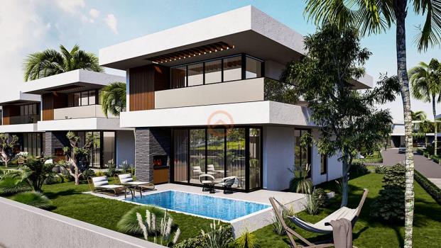 Luxus 3+1 Villa Zum Verkauf mit Meer- und Bergblick im Küstendorf Boğaz, Nordzypern