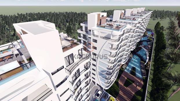 شقة للبيع 2+1 في إسكيله قبرص الشمالية | شقة استثمارية مطلة على البحر