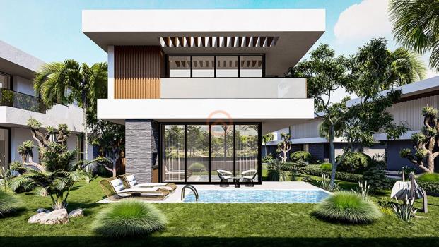 Kuzey Kıbrıs Boğaz Sahil Köyünde Deniz Ve Dağ Manzaralı Satılık 3+1 Lüks Villa