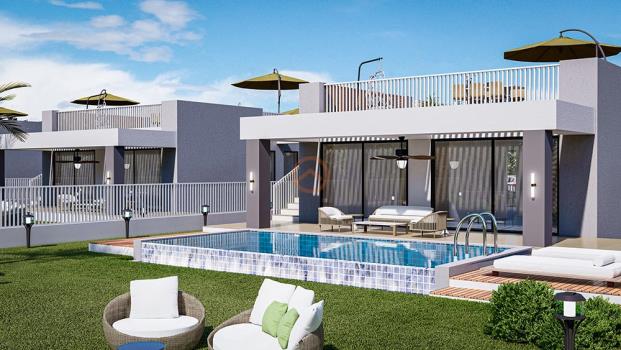 Вилла В Природной Обстановке И Просторные Апартаменты С Террасой И Садом В Карпазе, Новый Эренкой, Искеле, Кипр