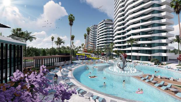 Studio Apartment for Sale in the Most Luxurious Complex of İskele Long Beach